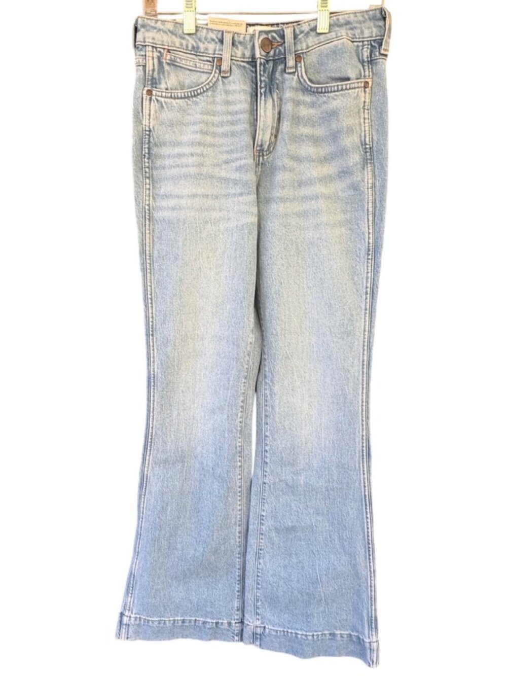 Wrangler Retro High Rise Bailey Trouser Jeans Light Wash 26x32 Cotton Blend NWT